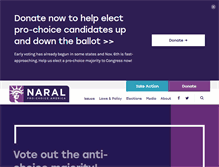 Tablet Screenshot of prochoiceamerica.org